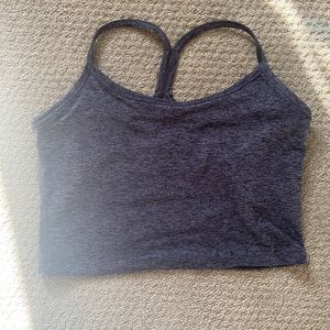 Beyond Yoga - heather gray top